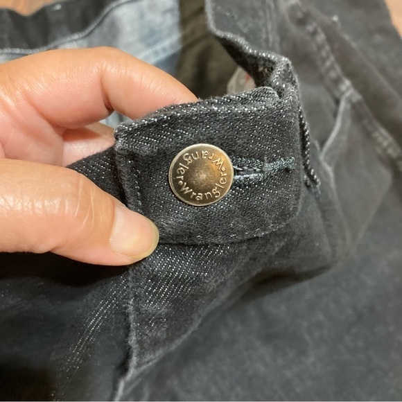 WRANGLER JEANS black denims regular fit 36/32 EUC - Picture 7 of 10